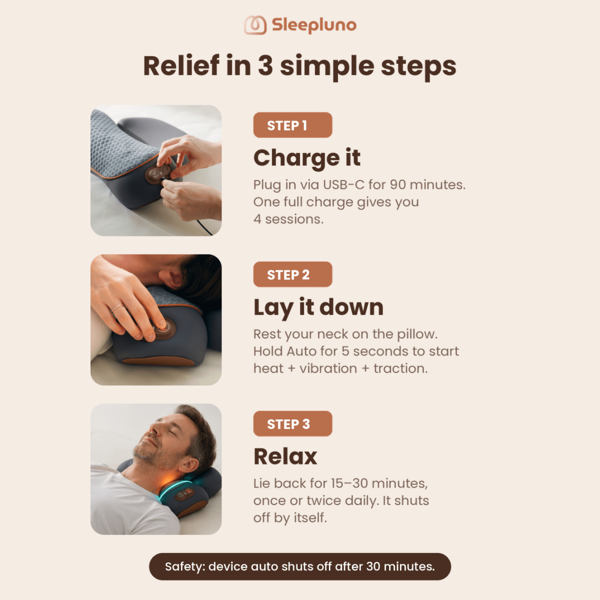 Luno Restore™ Neck - SleepLuno | Better Sleep. Better Recovery.